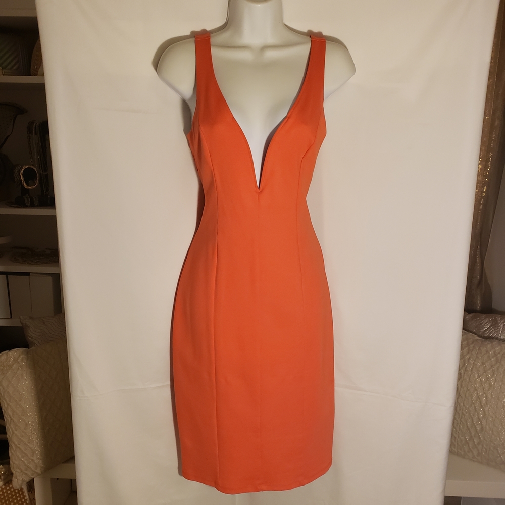 Bebe Sexy Plunging V Neckline Dress